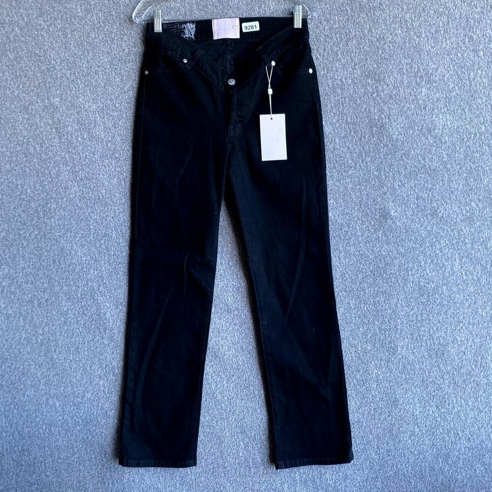 Revice Women's Size 27 Black Denim Viper Smoke Show Straight Leg Jeans